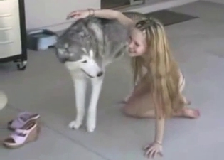 Dog porn teen Woman performed