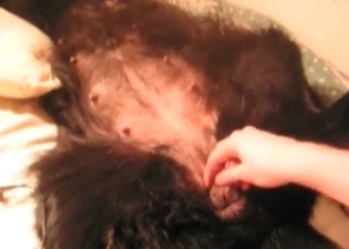 Close-up fingering for a hot hole