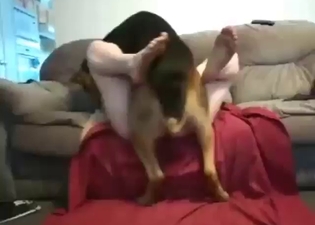 Dog pleasure session with cumshots and beyond