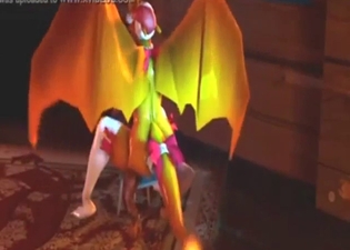 Zoo porn looks great as a dragon rides human dick