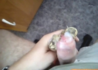 Snails are going to prop him up for a nice cumshot