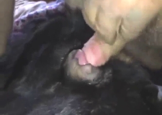 Bitch-ass animal lover enjoying POV action